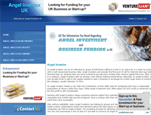 Tablet Screenshot of angelinvestoruk.com